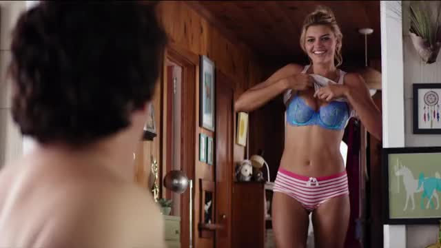 Kelly Rohrbach - Baywatch - post- hook-up backstory-slap scene, in underwear, short