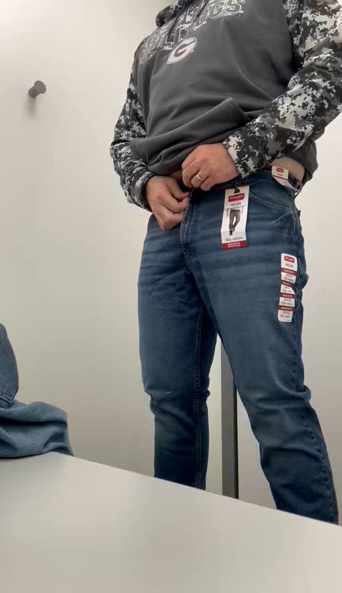 Had a little fun trying on [35] work pants yesterday 