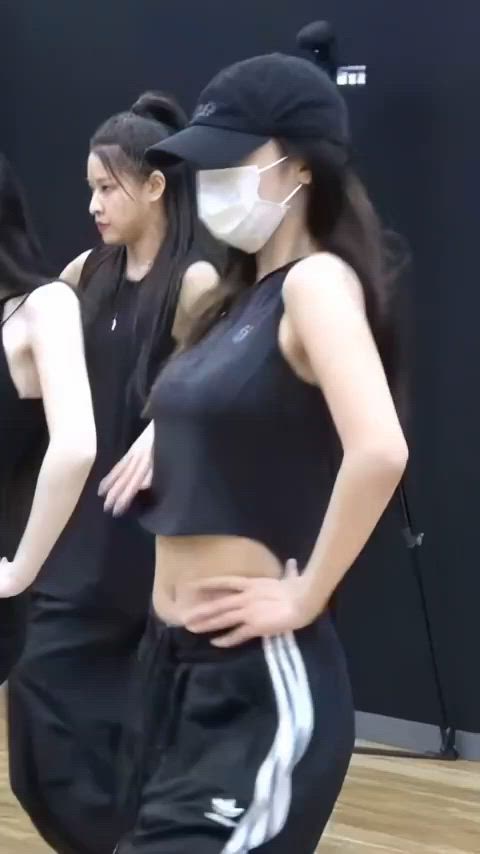 abs armpits asian dancing korean mask kpop clip