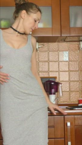 amateur ass cute dress fansly homemade long hair model tease teasing clip