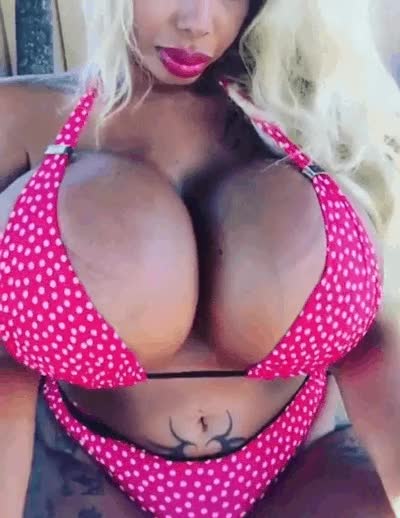 gigantic black fake tits