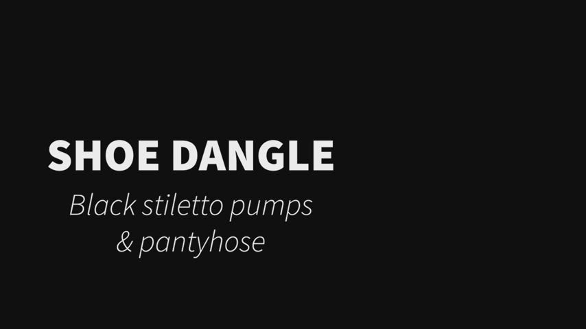 Heel Dangle | Black Stilettos and Pantyhose