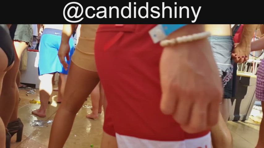 amateur ass bikini booty group party swimsuit clip