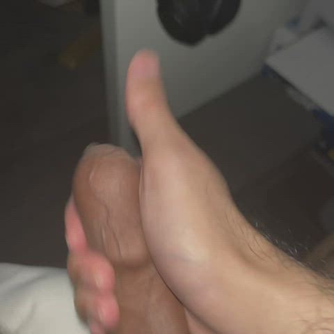 My cock pulsating as I cum