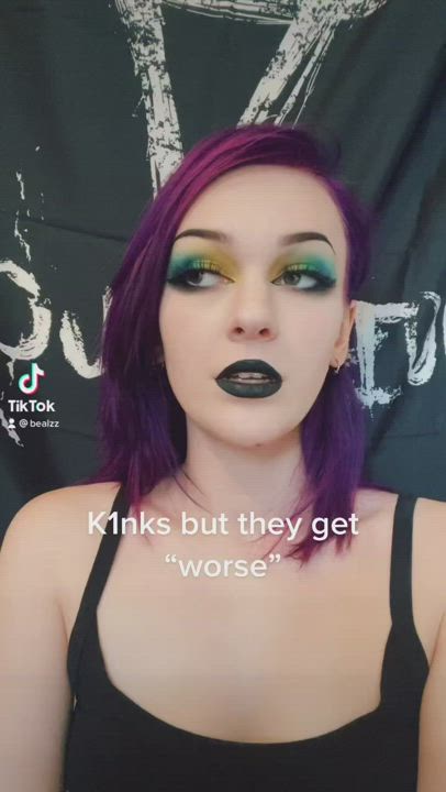 Emo Goth Kinky TikTok clip