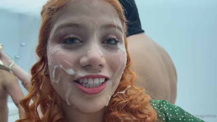 cumshot facial onlyfans public redhead cumslut r/caughtpublic clip