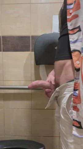 pissing all over the bathroom