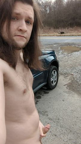 Had some spare time to strip down by the road