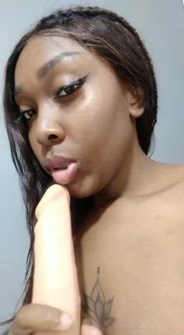 dildo ebony latina oral clip