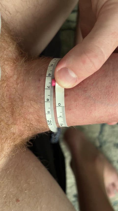 Over 7” girth measured on video