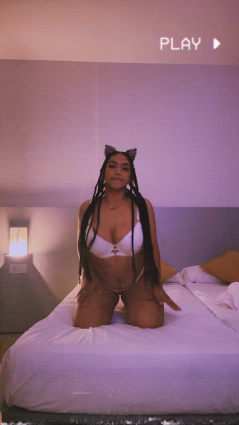 bed lingerie solo r/catgirls clip