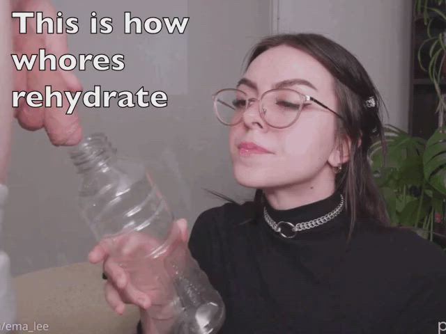 clothed glasses piss pissing watersports clip