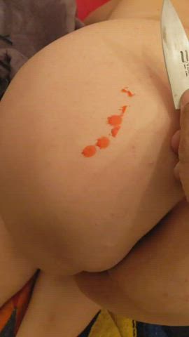 ass candle wax submissive clip