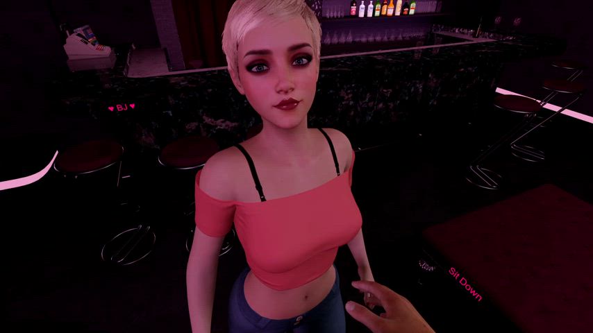 3d adult game animation blonde cute dancing tits vr clip