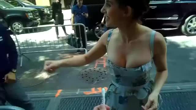 Alison Brie Giving Autographs to Fans