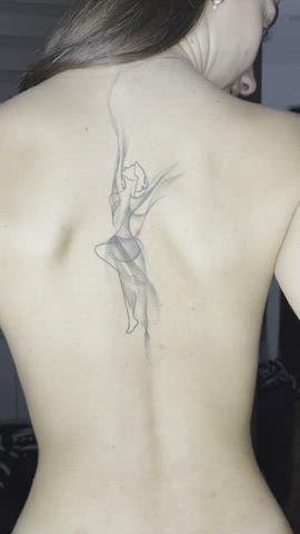 My tattoo and my back doll