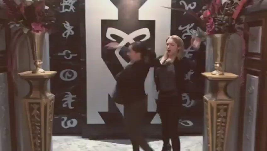 brunette canadian celebrity dancing clip