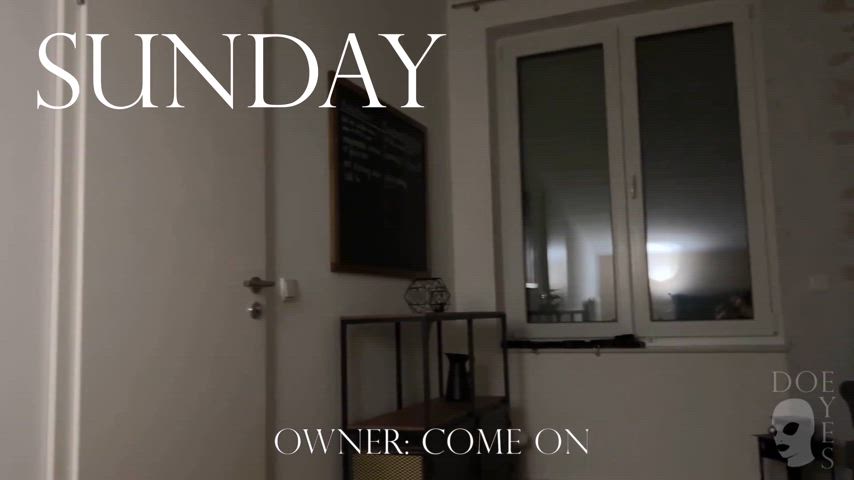 A subscriber wished to see how I wake up my Owner every day ☺️: On Sundays I