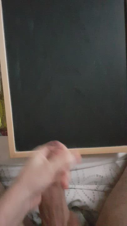 Blackboard filled with cum, come lick it👅💦