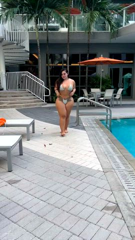 ass big ass bikini boobs booty pool thick tits clip