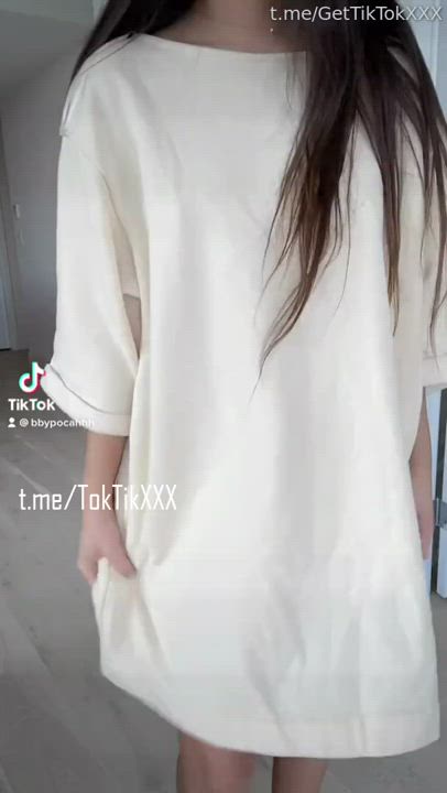 Babe Bouncing Tits Hairy Pussy Pussy Small Nipples Small Tits TikTok clip