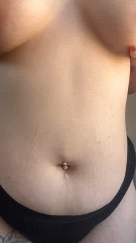 bouncing chubby nipple piercing curvy clip