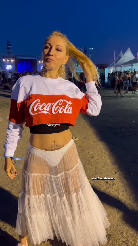 Flashing my boobs at a music festival