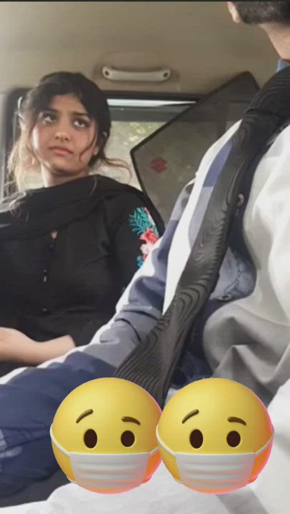 Cute Desi GF new Latest Viral Video Celebrating with her Boyfriend for his New Car.