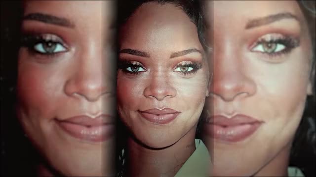 Rihanna face Cum Tribute