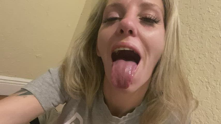 drooling milf spit clip