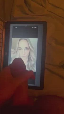 blonde cumshot facial tribute clip