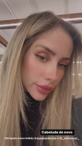 blonde brazilian brown eyes celebrity facial goddess hair labia tease tiktok clip