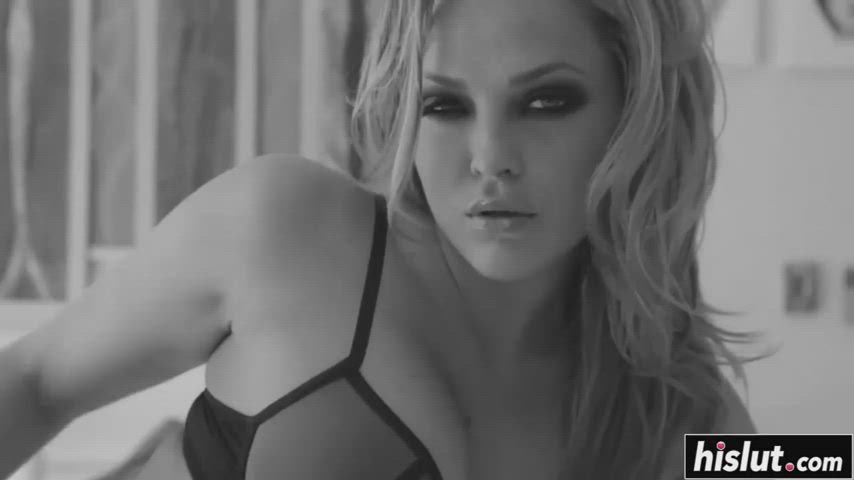Alexis Texas smoking hot in Black and white