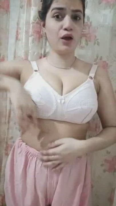 Cute Busty Pakistani Punjabi Wifey In horny mood Teasing/Giving Her Hubby's Some