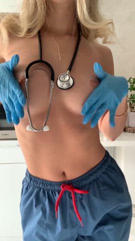 My nurse tits are craving for your tongue