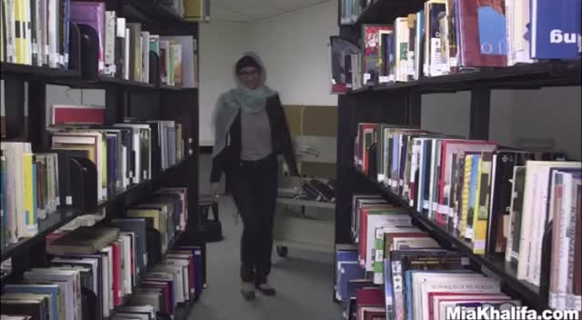 Mia Khalifa library masturbation