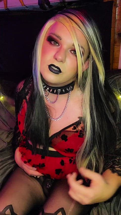 chastity chubby crossdressing femboy clip