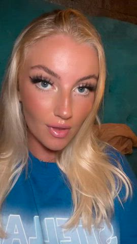 ahegao blonde close up elsathora onlyfans spit on face submissive r/tiktits r/tributeme
