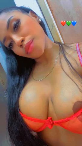 big tits boobs cute ebony latina lingerie nipples sensual teen tits clip