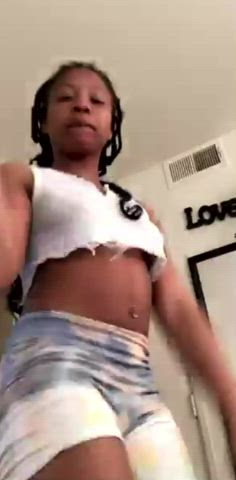 African American Amateur Ass Dancing Ebony Homemade Teen TikTok Twerking clip