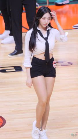 asian cheerleader cute dancing korean model clip