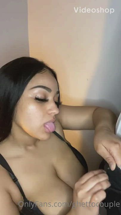Big Tits Blowjob Busty Deepthroat Ebony clip