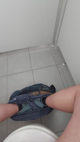me on public toilet