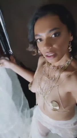 Domination Dominatrix Ebony Femdom Goddess Tit Worship Women clip