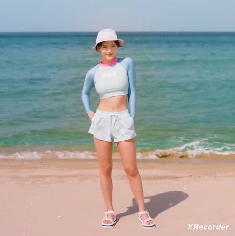 beach celebrity korean clip