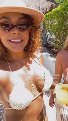 Big Ass Big Tits Bikini Girlfriends Latina MILF Monique Fuentes Party clip