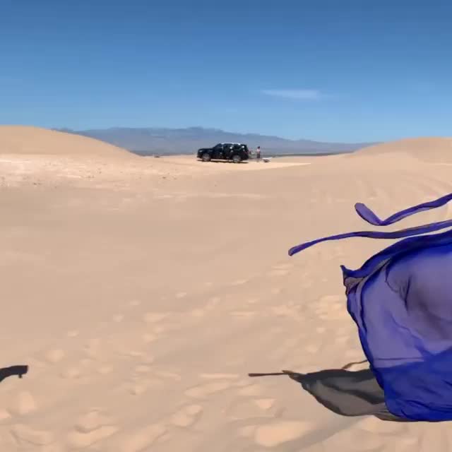 Hot LA mom prances around in a skimpy bikini in a desert