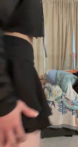 amateur ass ass shaking femboy jiggling softcore thigh highs clip