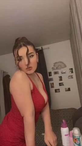 boobs cleavage dress clip