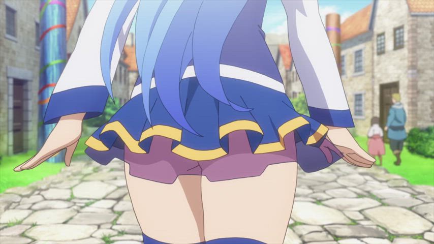 I love to challenge myself to watch (Konosuba) new episodes with my cock out to see